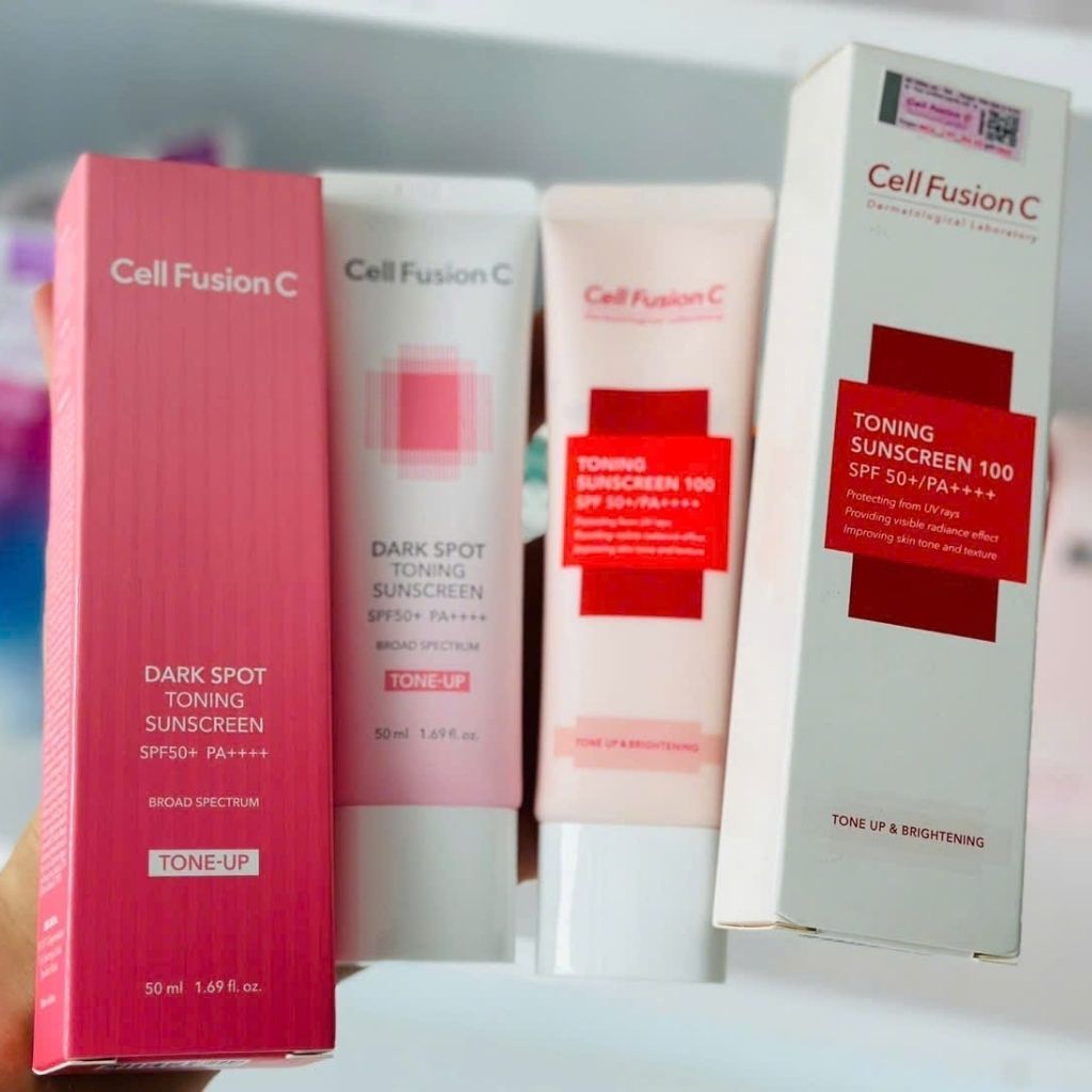  Kem Chống Nắng Cell Fusion C Hồng Phiên Bản Mới BKCOKR-9104 