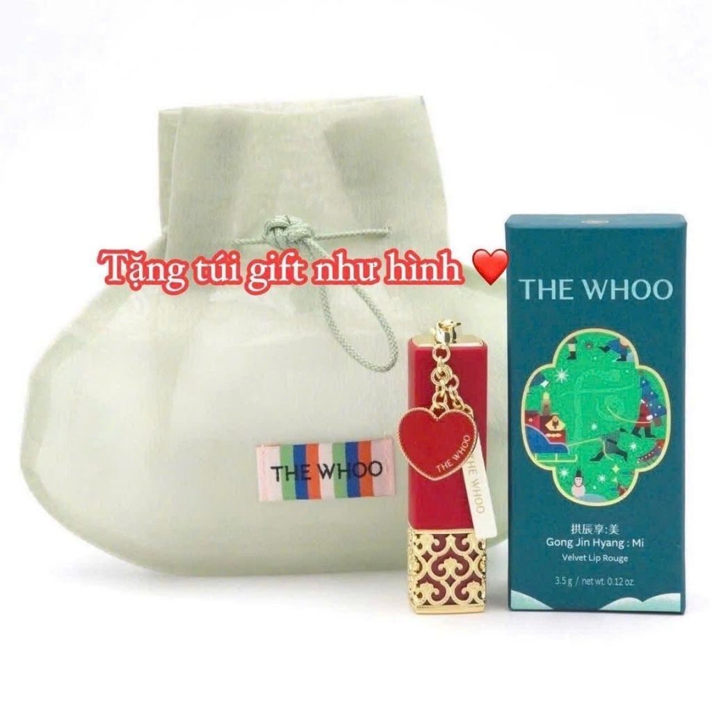  Son Nhung Lì Whoo Phiên Bản Giáng Sinh Sang Chảnh BKCOKR-9115 