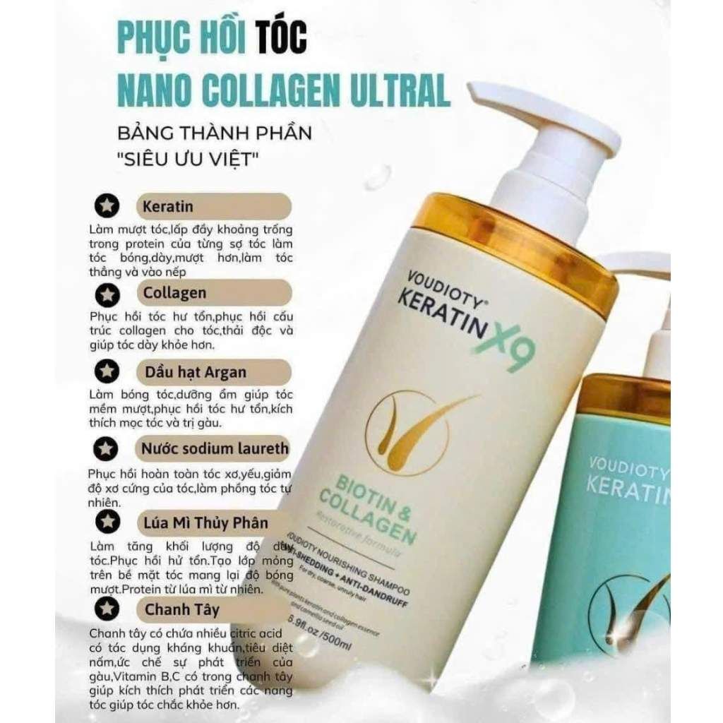  Dầu gội xả Biotin mềm mượt tự nhiên BKCOKR-9126 