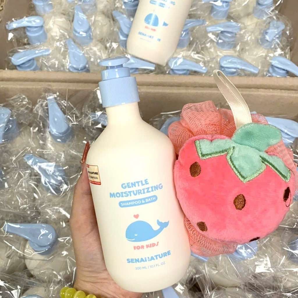  Sữa Tắm Trẻ Em Senanature Tặng Bông Tắm BKCOKR-9136 
