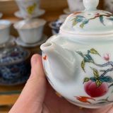  Ấm Trà Vẽ Đào Tiên Men Ngọc Bích BKCECN-9497 