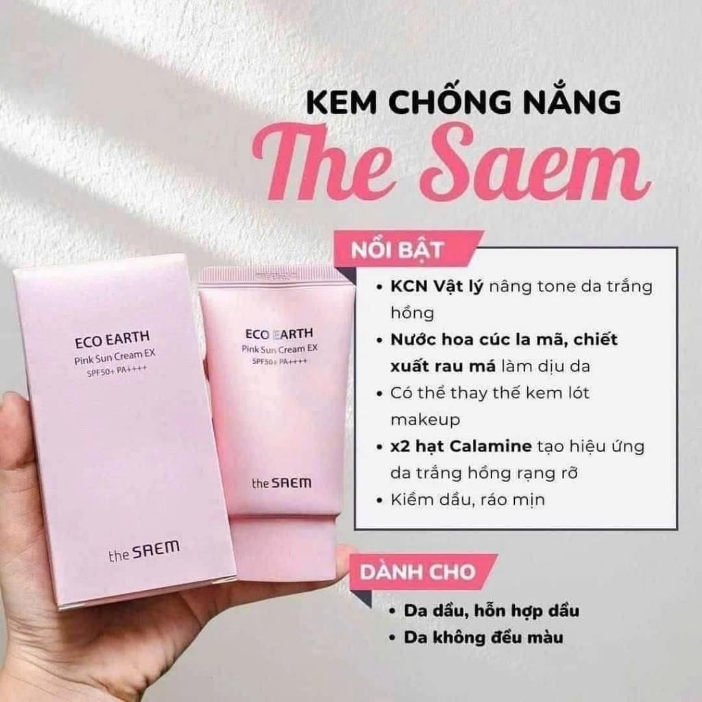  Kem Chống Nắng The Saem Eco Earth Power Pink BKCOKR-9156 