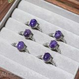  Nhẫn đá tím thiên nhiên BKSTCN-9227 