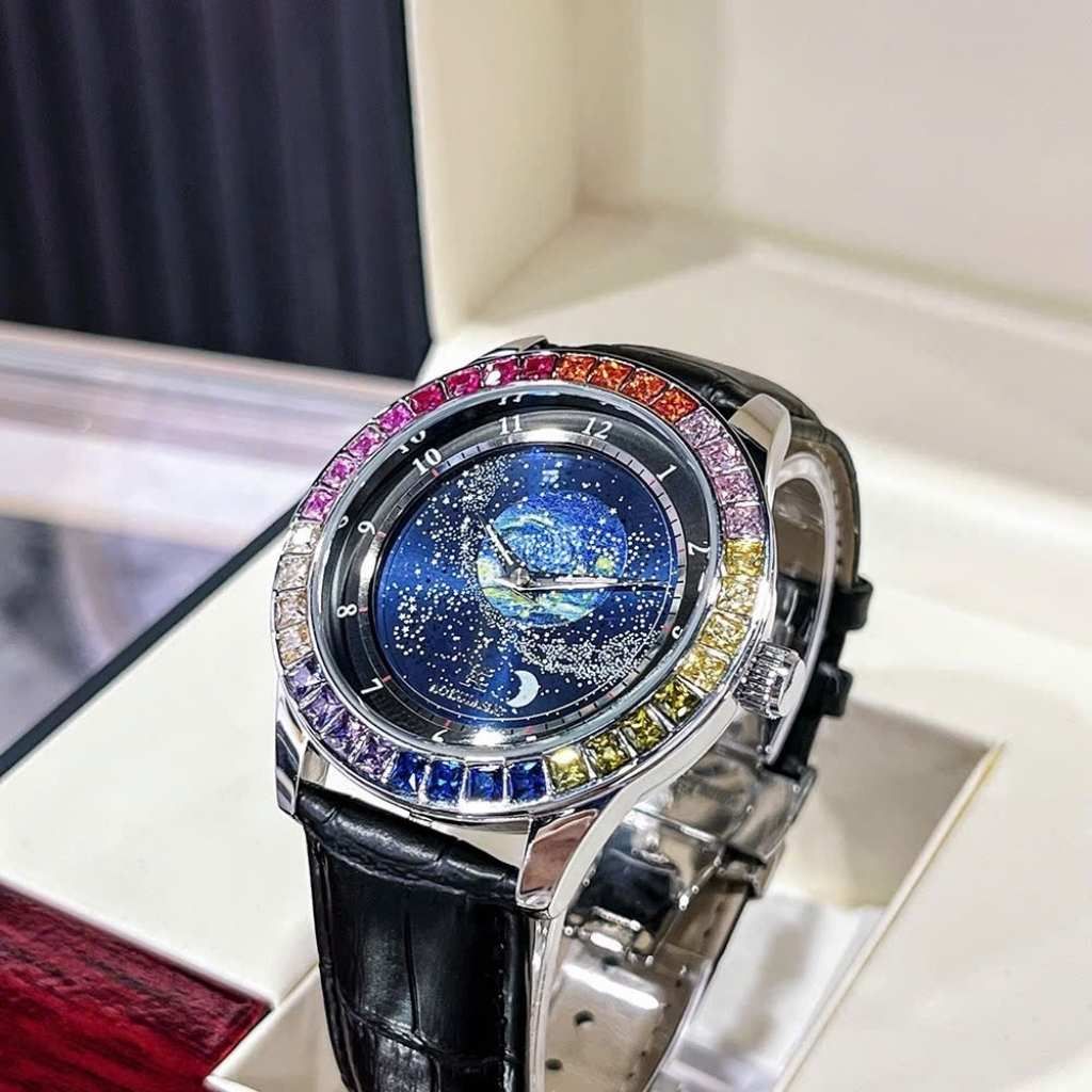  Đồng hồ cơ tự động Augustus Starry Sky Diamond Colored dành cho nam BKFACN-9365 