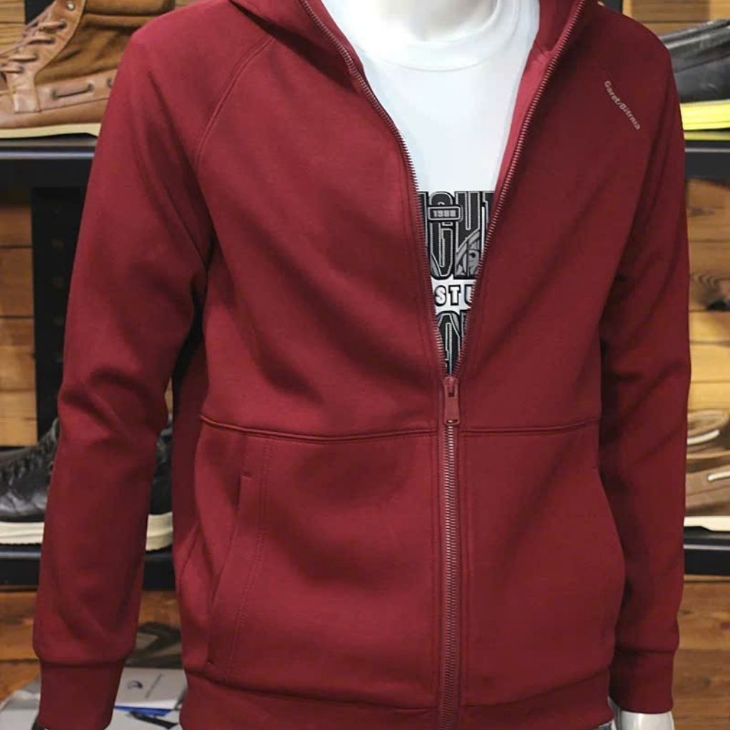  Áo Nỉ Có Mũ Kéo Khóa Nam Cao Cấp BKFACN-9373 