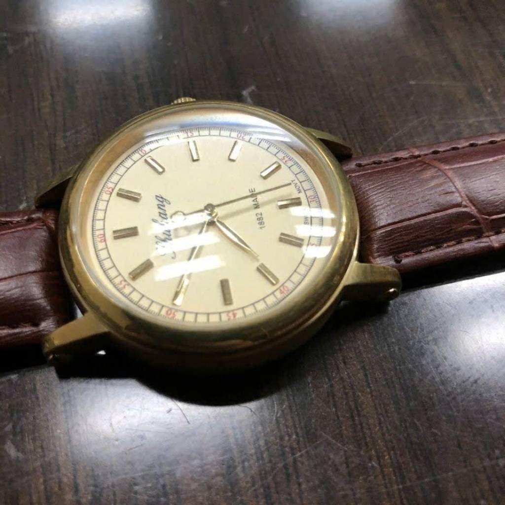  Đồng Hồ Nam Thuhang 1862 Dây Da Nâu BKFACN-9379 