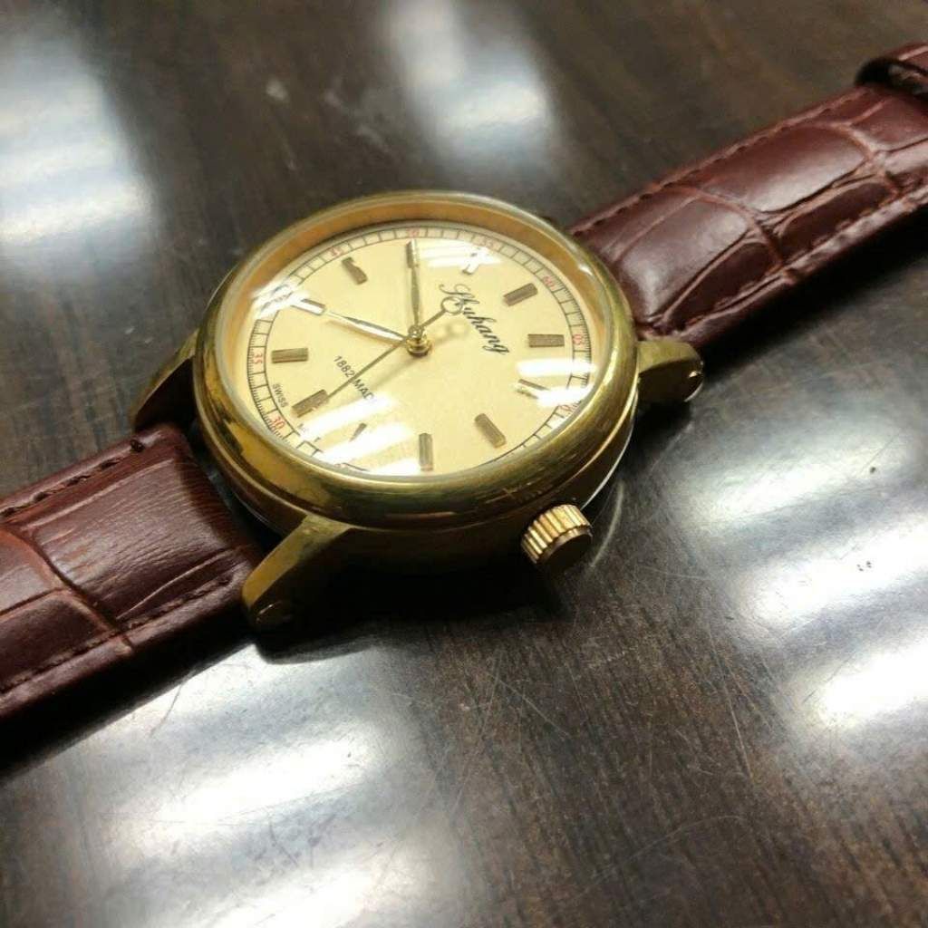  Đồng Hồ Nam Thuhang 1862 Dây Da Nâu BKFACN-9379 