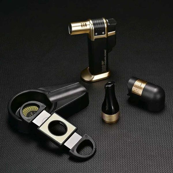  Bộ Dụng Cụ Hút Cigar Cigarloong Mạ Vàng BKFACN-9381 