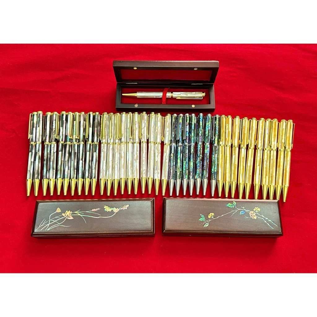  Hộp Đựng Bút Gỗ Cao Cấp Khảm Xà Cừ Thủ Công BKFAVN-9397 