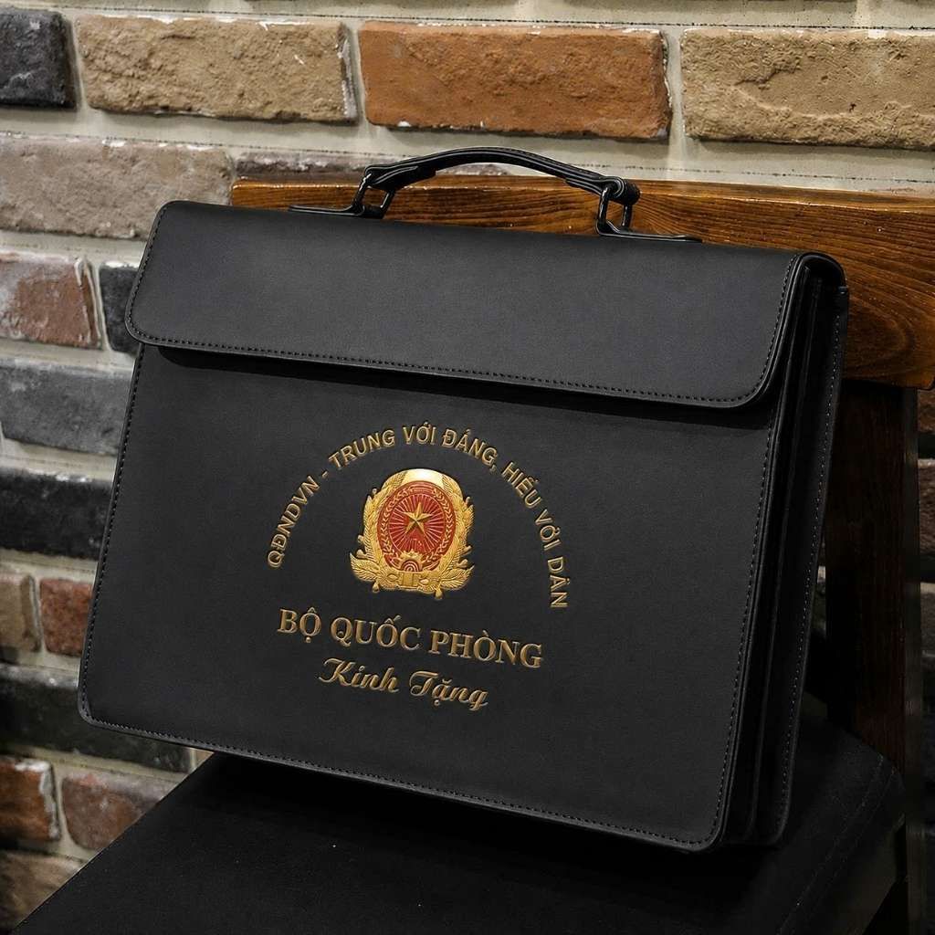  Cặp Da Công Sở Ép Kim Bộ Quốc Phòng BKFAVN-9426 