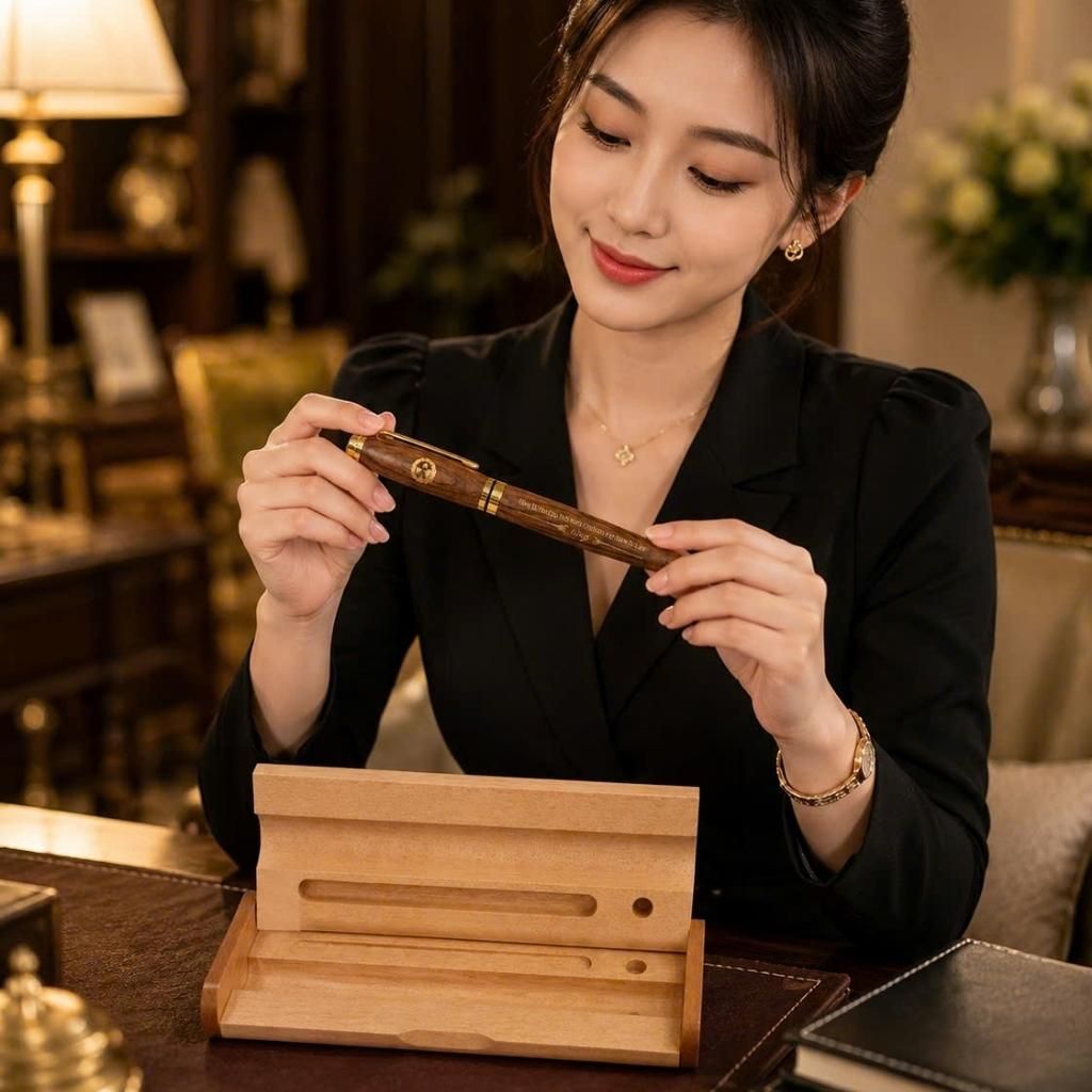  Bút Ký Khắc Tên Tổng Bí Thư Tô Lâm Gỗ Sưa Bắc Cao Cấp BKFAVN-9435 