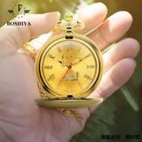  Đồng Hồ Bỏ Túi Mạ Vàng Cổ Điển Chạm Khắc Họa Tiết Kiến Trúc Cổ Sưu Tầm BKFAVN-9470 