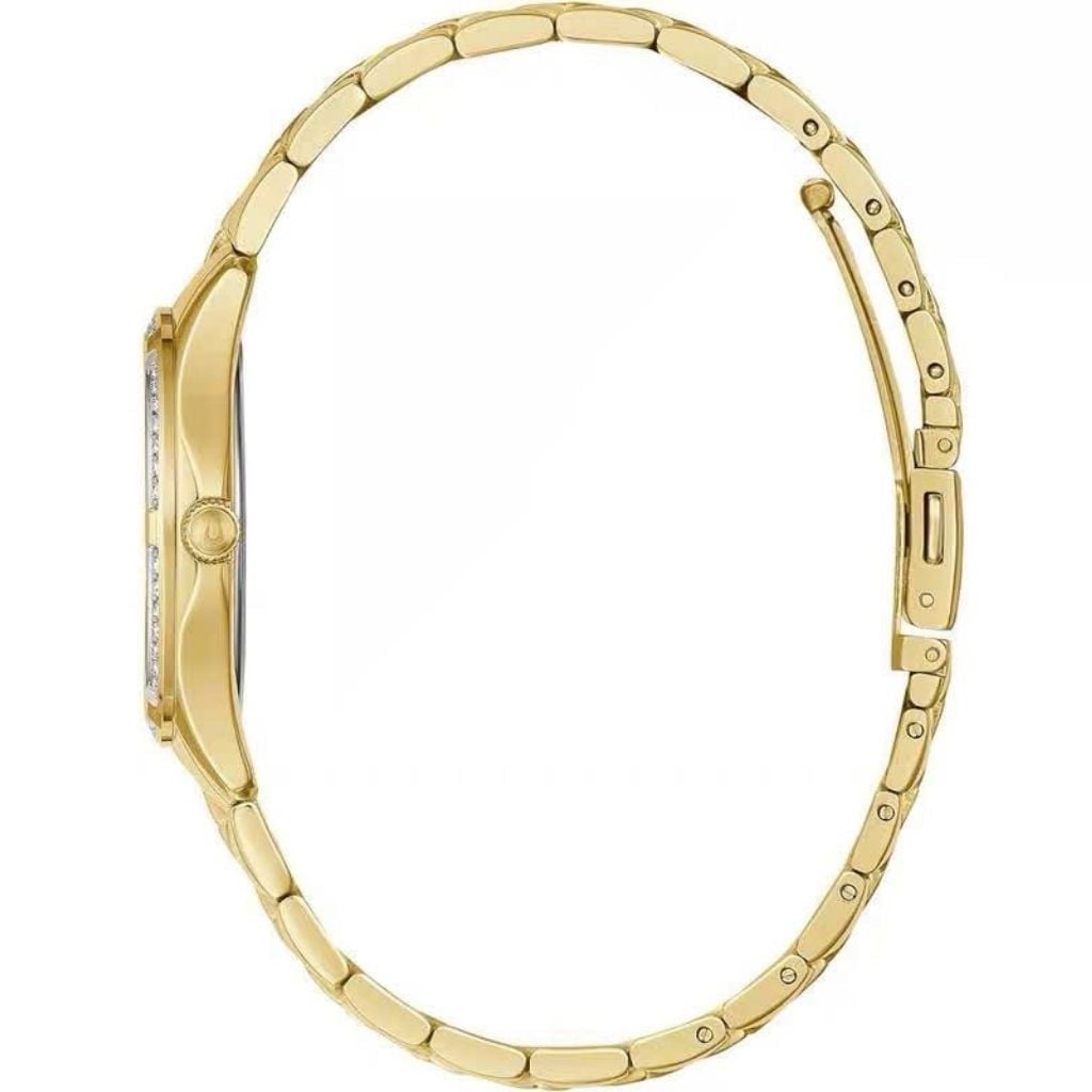  Đồng Hồ Nữ Bulova Mạ Vàng Cao Cấp Mặt Khảm Xà Cừ BKFAVN-9472 