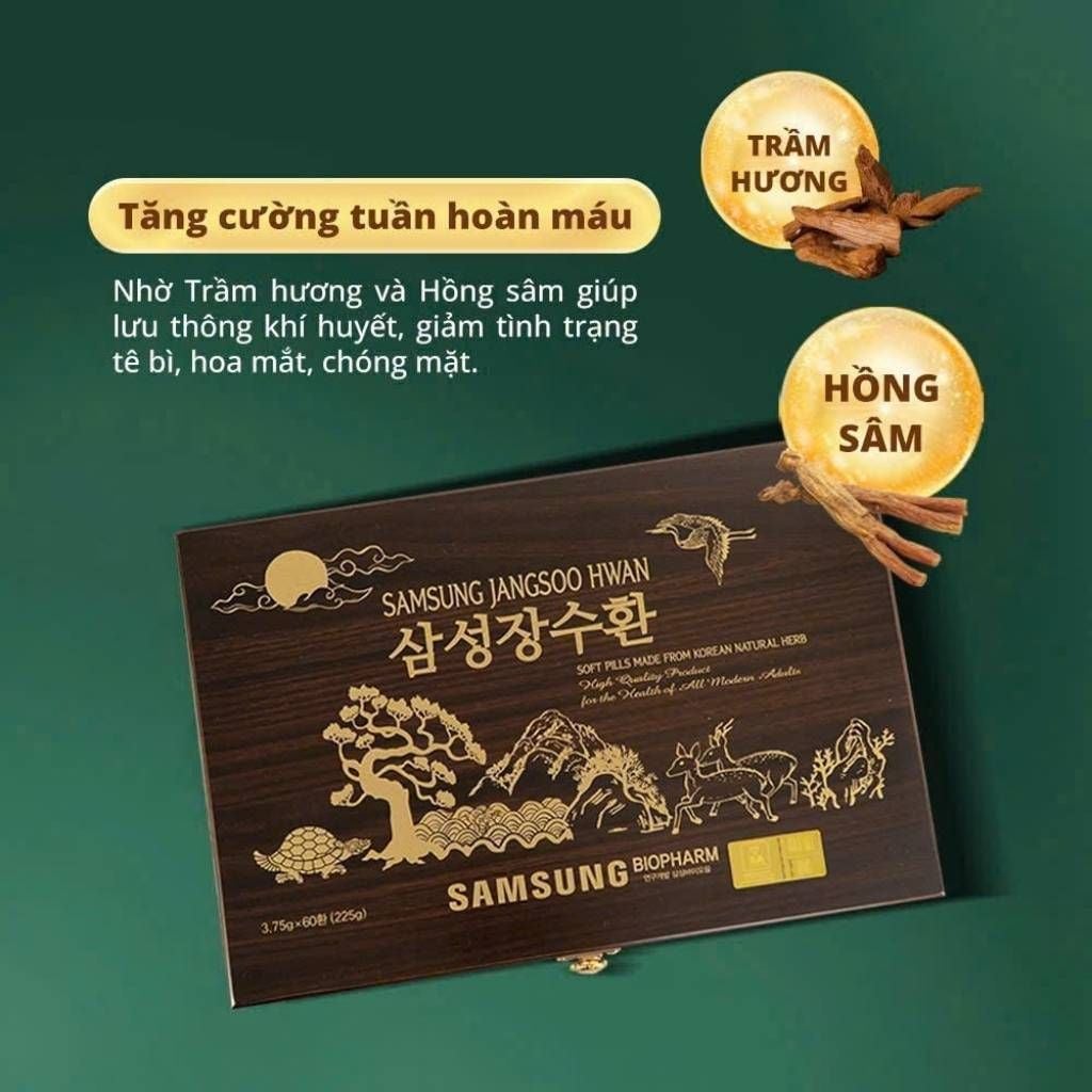  An Cung Ngưu Hoàng Hoàn Trầm Hương Samsung Jangsoo Hwan Hàn Quốc BKHEKR-9225 