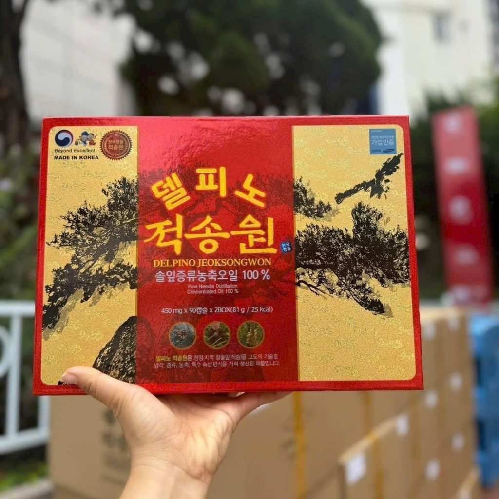  Tinh Dầu Thông Đỏ Chính Phủ Hàn Quốc Del Pino Jeoksongwon BKHEKR-9227 