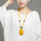  Dây Chuyền Hổ Phách Vàng Phong Thủy BKSTCN-9338 