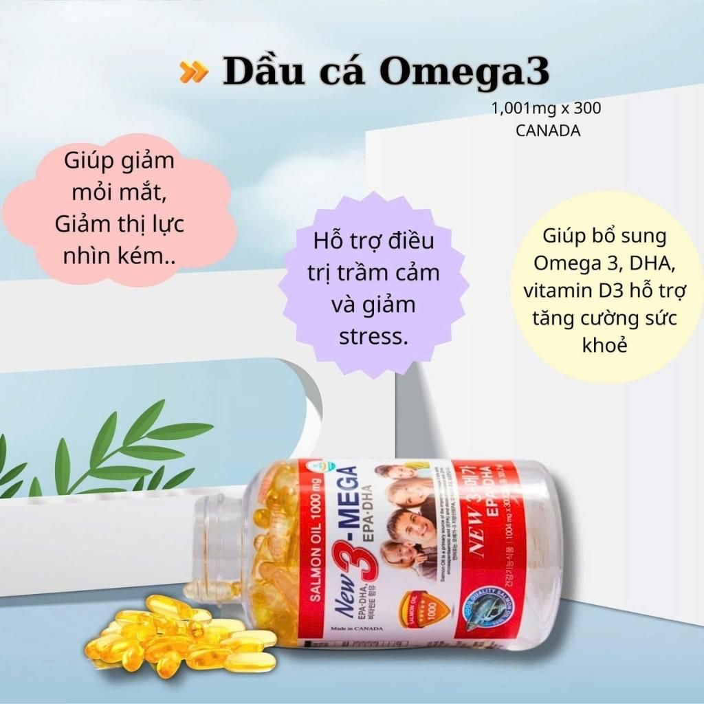  Dầu Cá Omega 3 Hộp 300 Viên BKHEKR-9253 