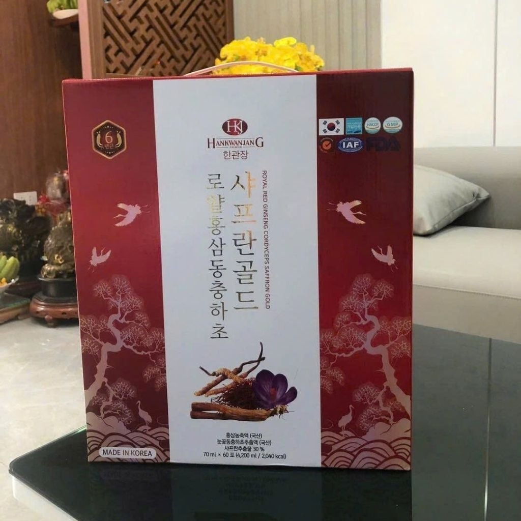 Nước Sâm Đông Trùng Nhụy Hoa Nghệ Tây Hansusam BKHEKR-9255 