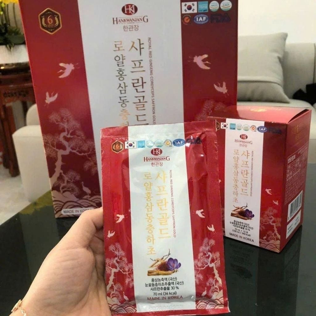  Nước Sâm Đông Trùng Nhụy Hoa Nghệ Tây Hansusam BKHEKR-9255 