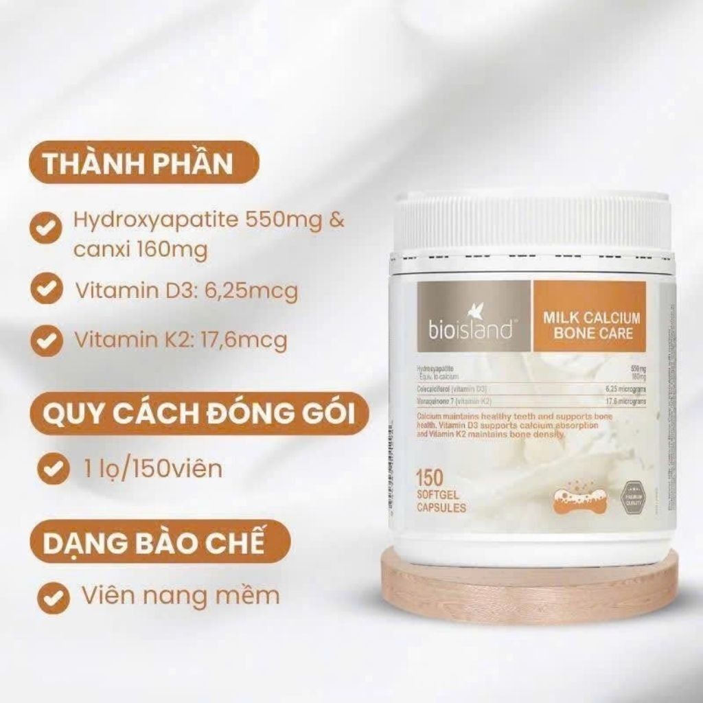  Canxi Sữa Dạng Viên Nang BKHEKR-9342 