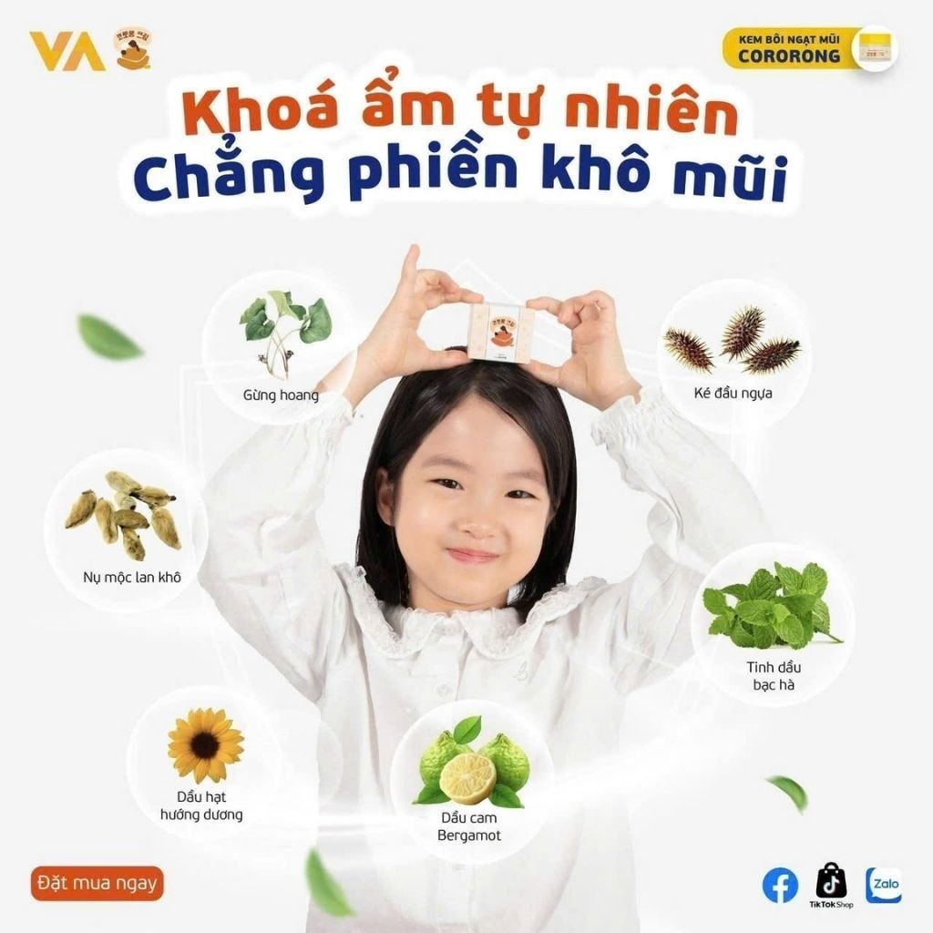  Kem Bôi Ngạt Mũi Cocorong Cream Cho Bé BKHEKR-9355 