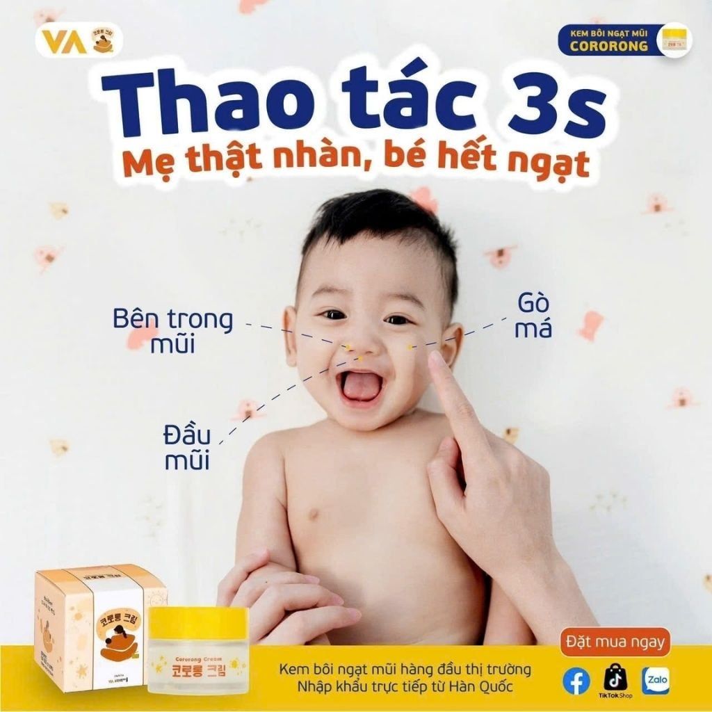  Kem Bôi Ngạt Mũi Cocorong Cream Cho Bé BKHEKR-9355 