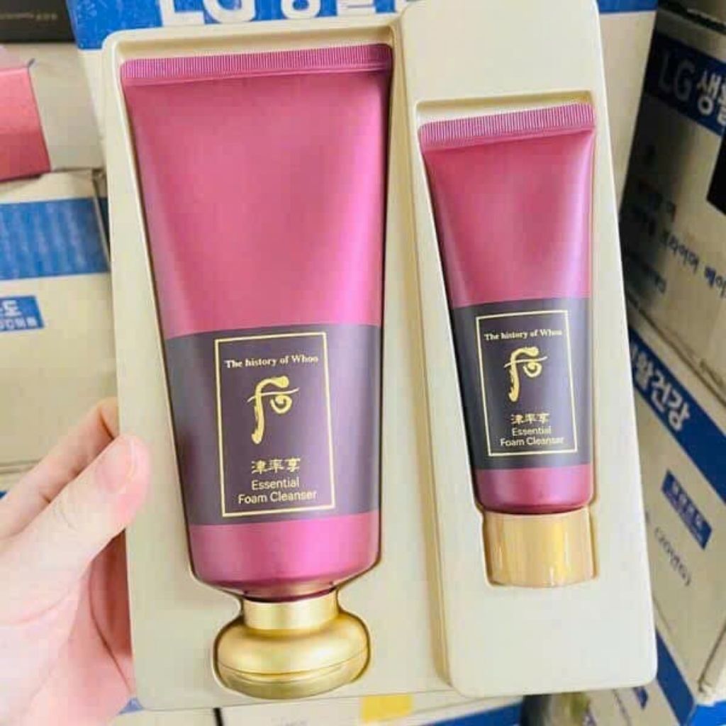  Set Sữa Rửa Mặt Whoo Đỏ Giúp Ngăn Lão Hóa BKCOKR-9092 