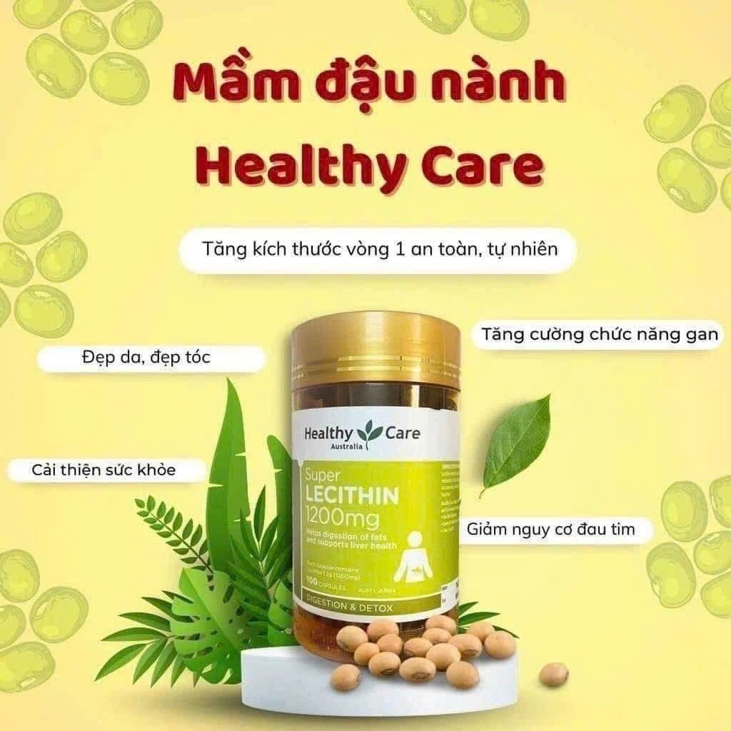  Mầm Đậu Nành Úc Healthy Care giúp cần bằng nội tiết tố BKHEKR-9386 