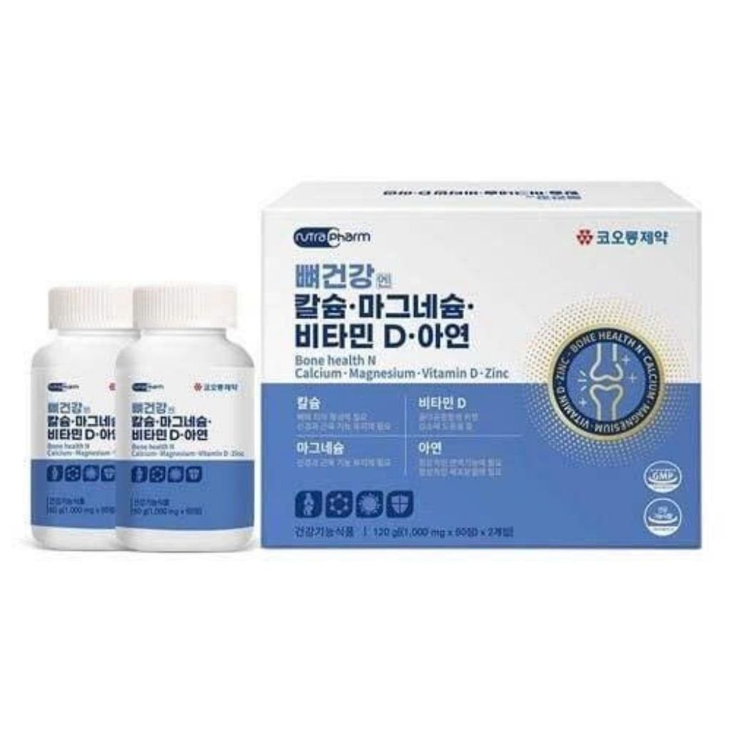  Viên Uống Bổ Sung Canxi, Magie, Vitamin D và Kẽm BKHEKR-9408 