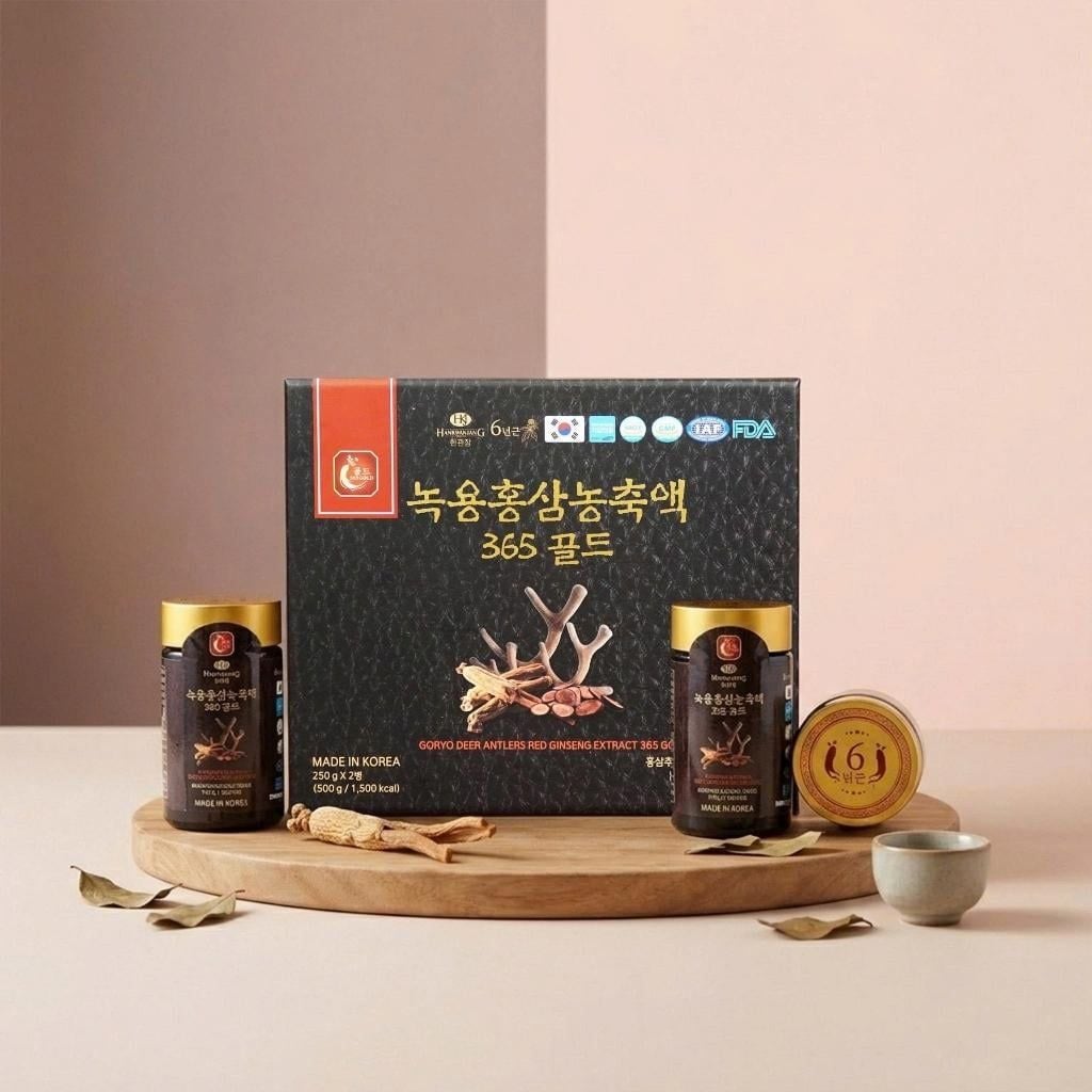  Cao Hồng Sâm Nhung Hươu Goryo Deer Antlers Red Ginseng Extract 365 Gold Hàn Quốc BKHEKR-9433 