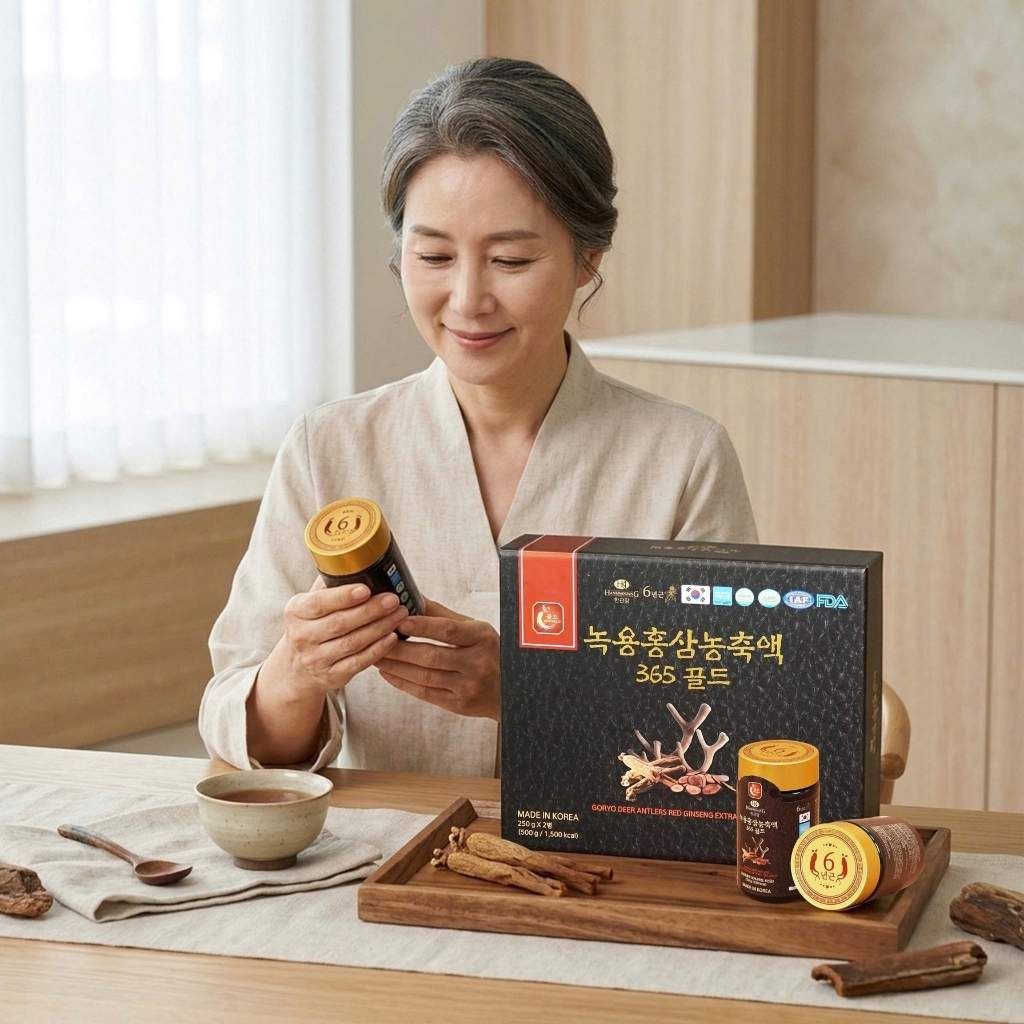  Cao Hồng Sâm Nhung Hươu Goryo Deer Antlers Red Ginseng Extract 365 Gold Hàn Quốc BKHEKR-9433 