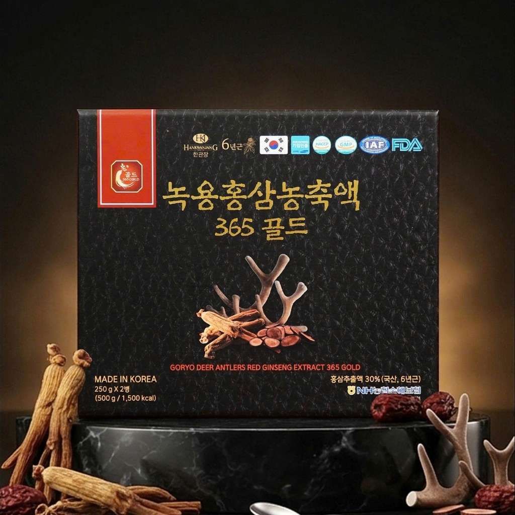  Cao Hồng Sâm Nhung Hươu Goryo Deer Antlers Red Ginseng Extract 365 Gold Hàn Quốc BKHEKR-9433 