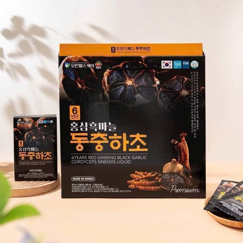  Nước Hồng Sâm Tỏi Đen Đông Trùng Hạ Thảo Hàn Quốc BKHEKR-9453 