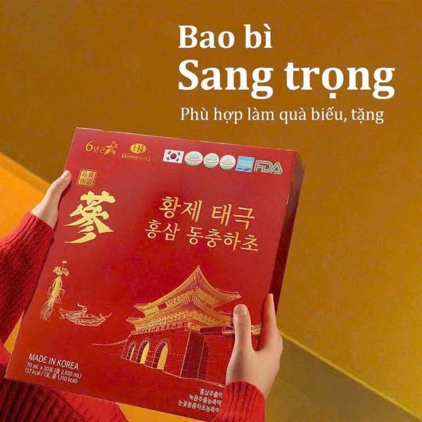  Nước Sâm Đông Trùng Hàn Quốc HANKWANJANG 30 Gói  BKHEKR-9461 