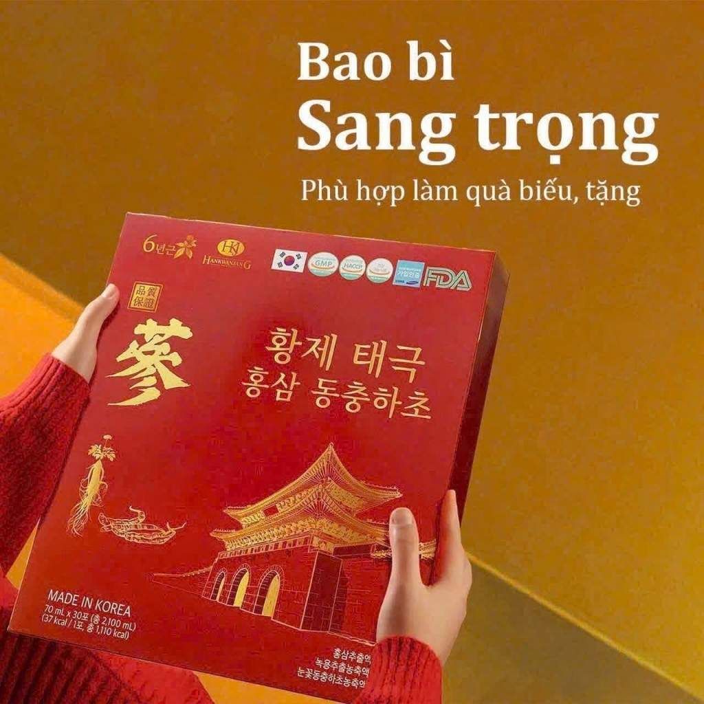  Nước Sâm Đông Trùng Hàn Quốc HANKWANJANG 30 Gói  BKHEKR-9461 