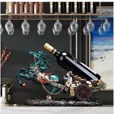  Kệ Rượu Vang Ngựa Kéo Xe Tài Lộc BKHFCN-9012 