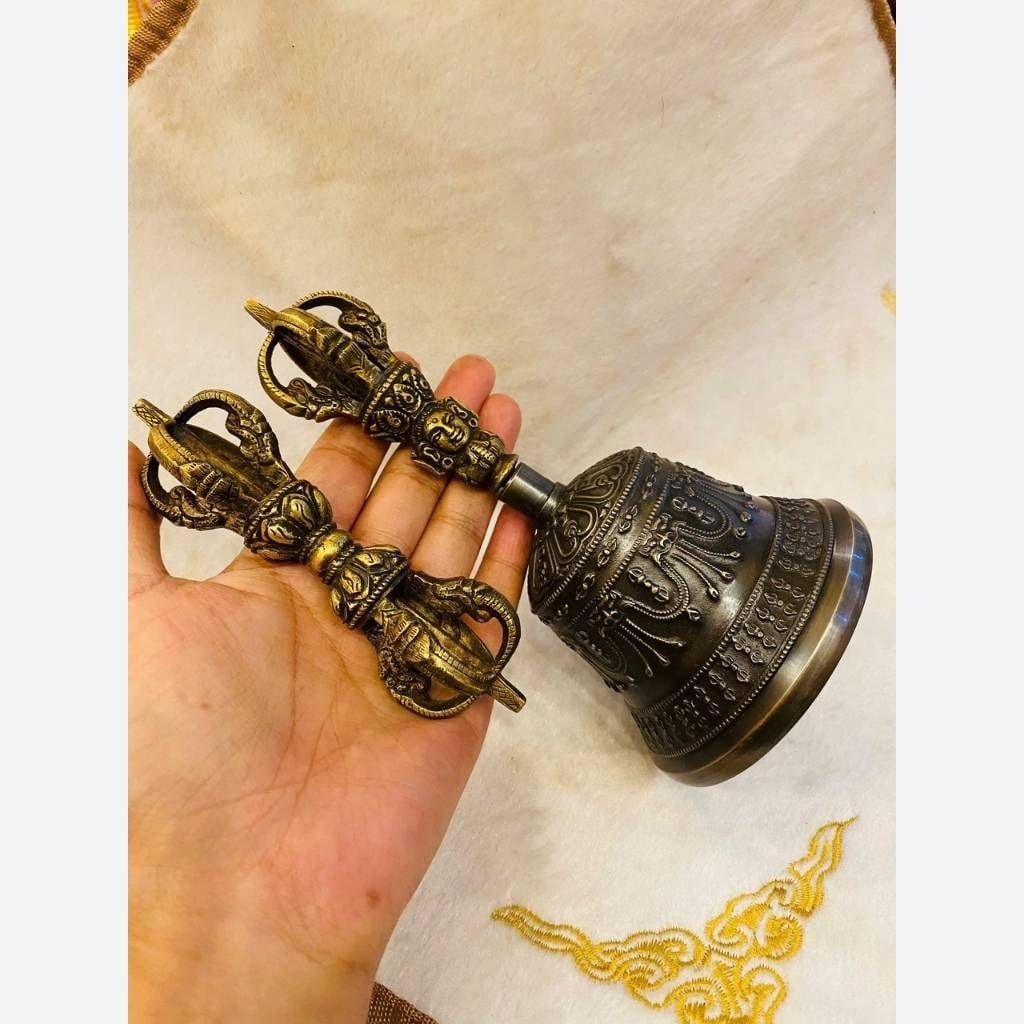  Bộ Chuông Chày Kim Cang Đồng Hun Cổ Sưu Tầm BKHFCN-9026 