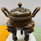  Lư Đồng Ba Chân Voi Giả Cổ Sưu Tầm BKHFCN-9028 
