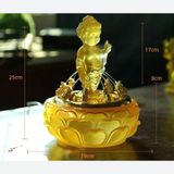  Tượng Phật Đản Sanh lưu ly cửu long phun nước BKHFCN-9032 