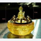 Tượng Phật Đản Sanh lưu ly cửu long phun nước BKHFCN-9032 