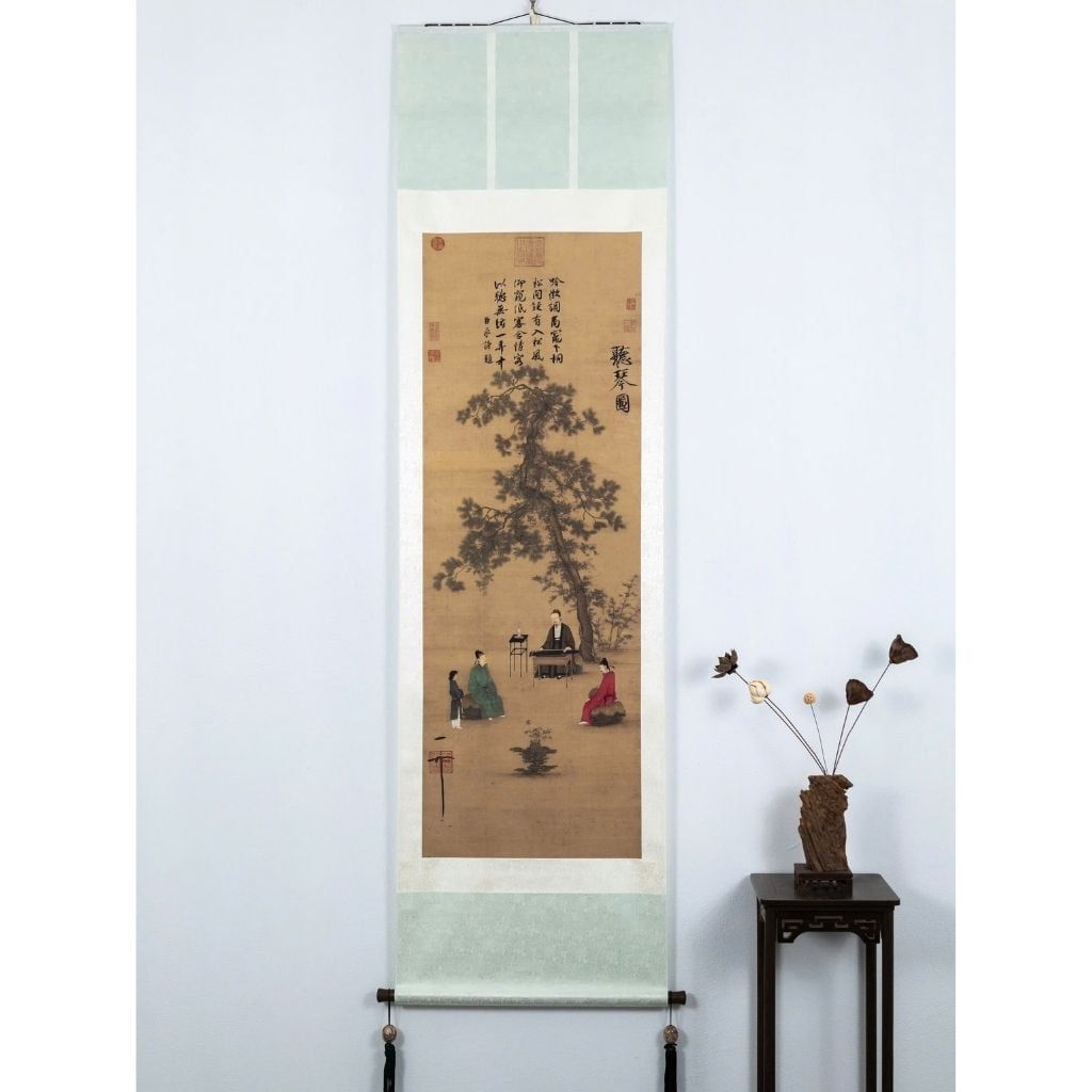  Tranh Trục Cổ Thính Cầm Đồ Giấy Tuyên BKHFCN-9037 