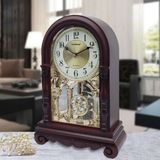  Đồng Hồ Để Bàn Vỏ Gỗ Giả Cổ Có Con Lắc Sang Trọng BKHFCN-9051 