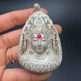  Mặt Dây Chuyền Quan Âm Bằng Bạc BKJECN-9268 