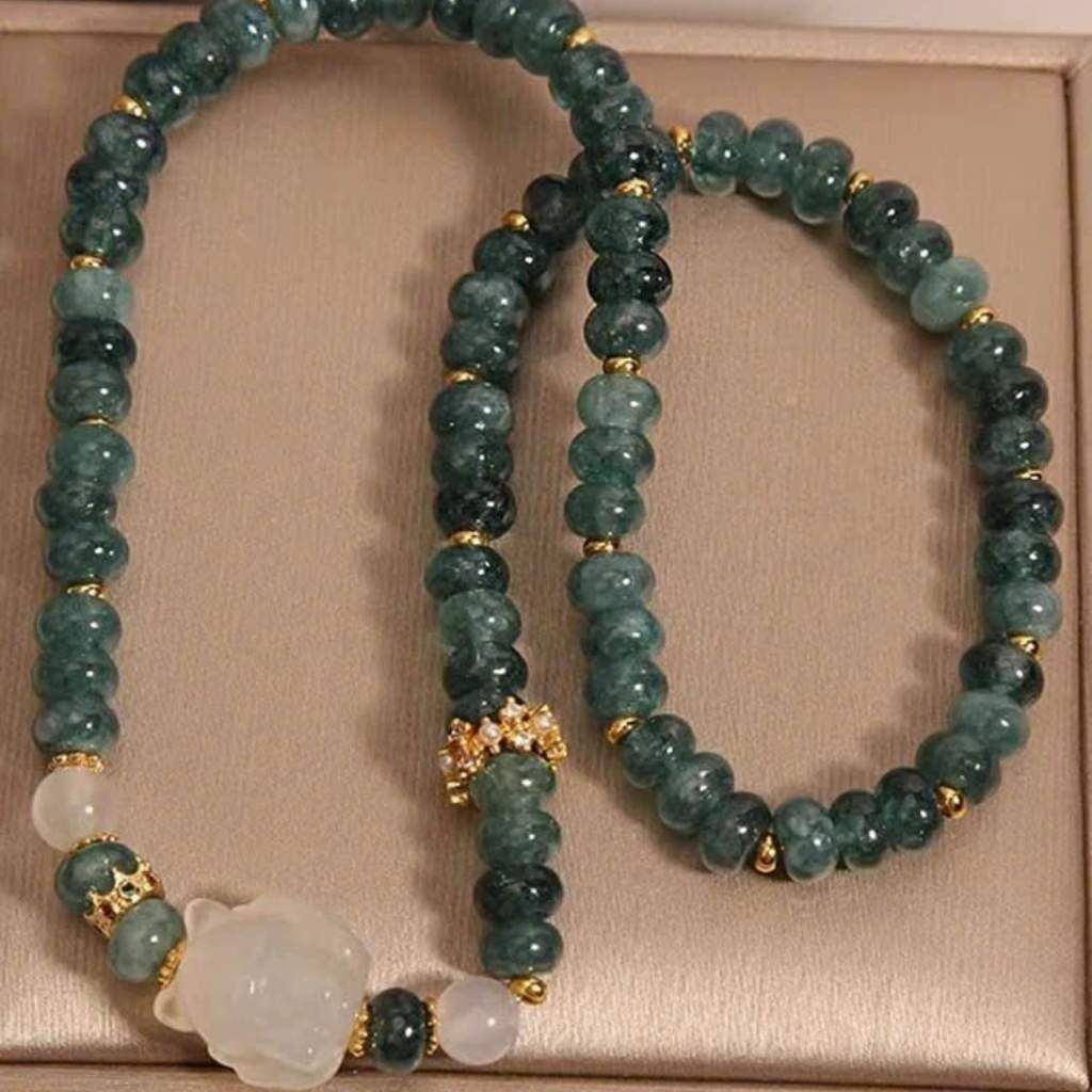  Vòng Tay Ngọc Bích Xanh Nước Biển Tự Nhiên Loại A BKJECN-9275 