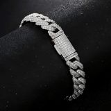  Vòng Tay Cuba Moissanite Bạc S925 BKJECN-9282 