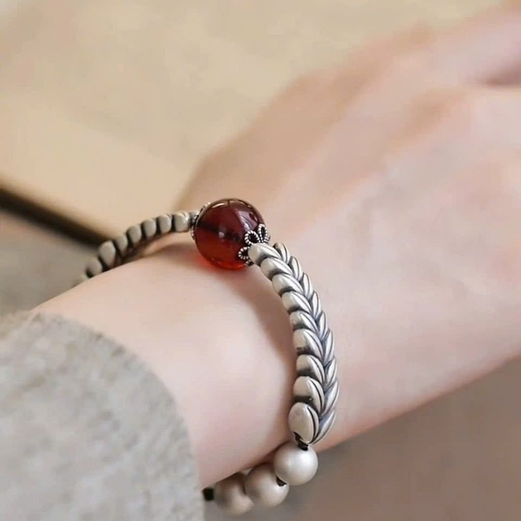  Vòng tay bạc đính ngọc BKJECN-9283 