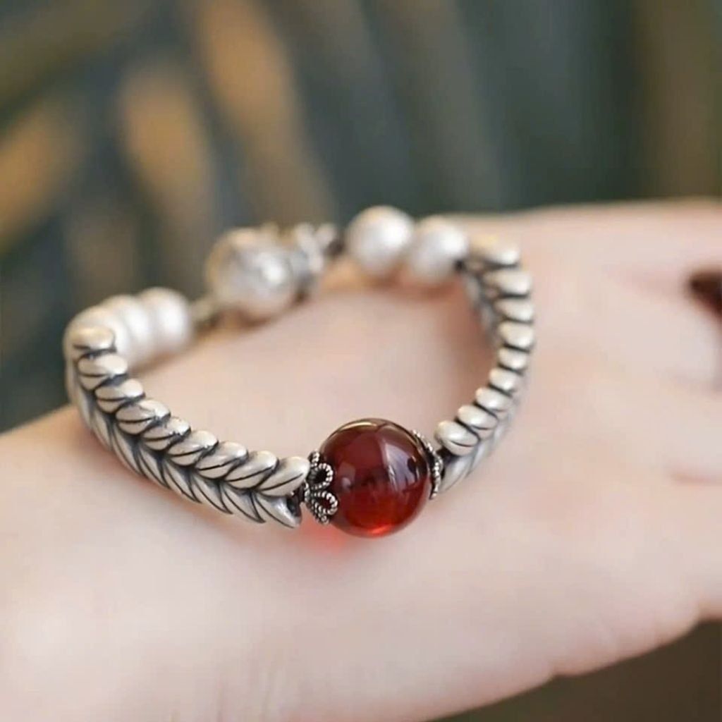  Vòng tay bạc đính ngọc BKJECN-9283 