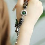  Vòng tay bạc mix gỗ trầm hương BKJECN-9287 