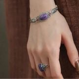  Vòng Tay Đính Ngọc Tím BKJECN-9288 