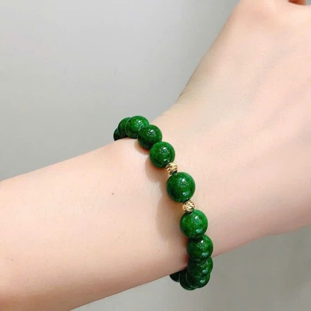  Vòng Tay Hạt Ngọc Lục Bảo BKJECN-9293 